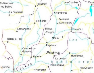 carte la Vézère